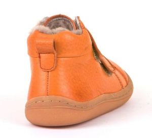 Froddo barefoot zimní kotníkové boty orange zezadu