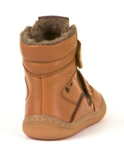 Froddo barefoot zimní vysoké boty cognac zezadu