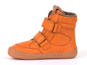 Froddo barefoot zimní vysoké boty orange bok