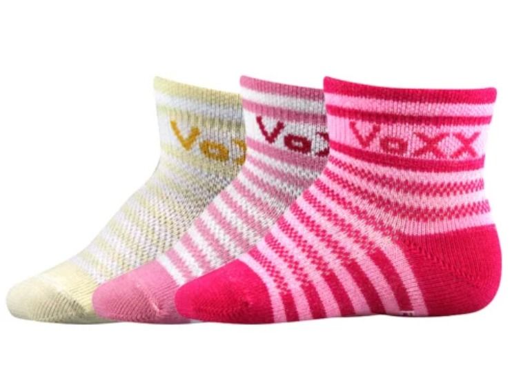 Barefoot Childrens socks VOXX - Fredíček stripes - girl