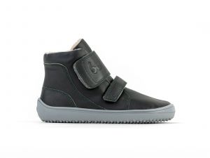 Children's winter barefoot boots Be Lenka Panda - Charcoal Black | 29
