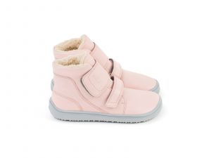 Dětské zimní barefoot boty Be Lenka Panda - Rose Pink bok