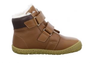 Barefoot Lurchi winter barefoot boots - Nobby nappa cognac