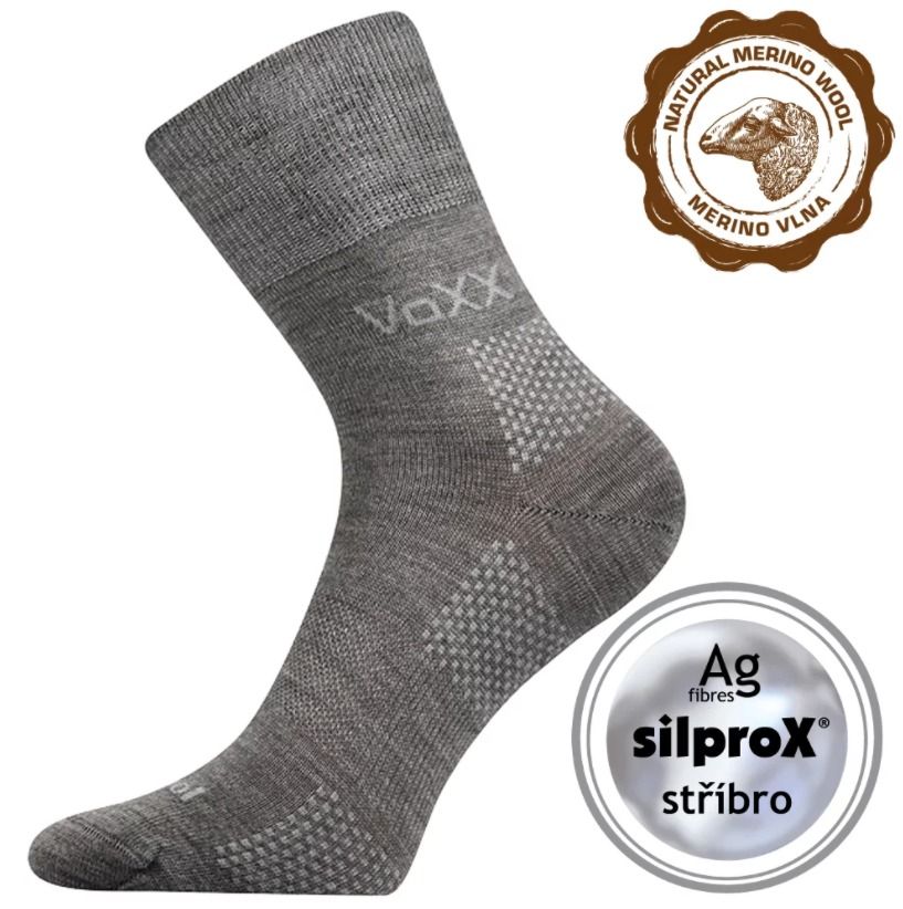 Barefoot VOXX socks for adults - Orionis ThermoCool - light gray