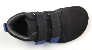 Barefoot kožené celoroční boty EF Leon Navy Blue shora