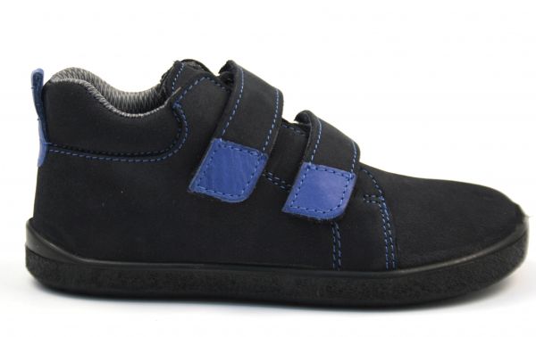 Barefoot kožené celoroční boty EF Leon Navy Blue