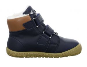 Lurchi winter barefoot boots - Nobby nappa navy