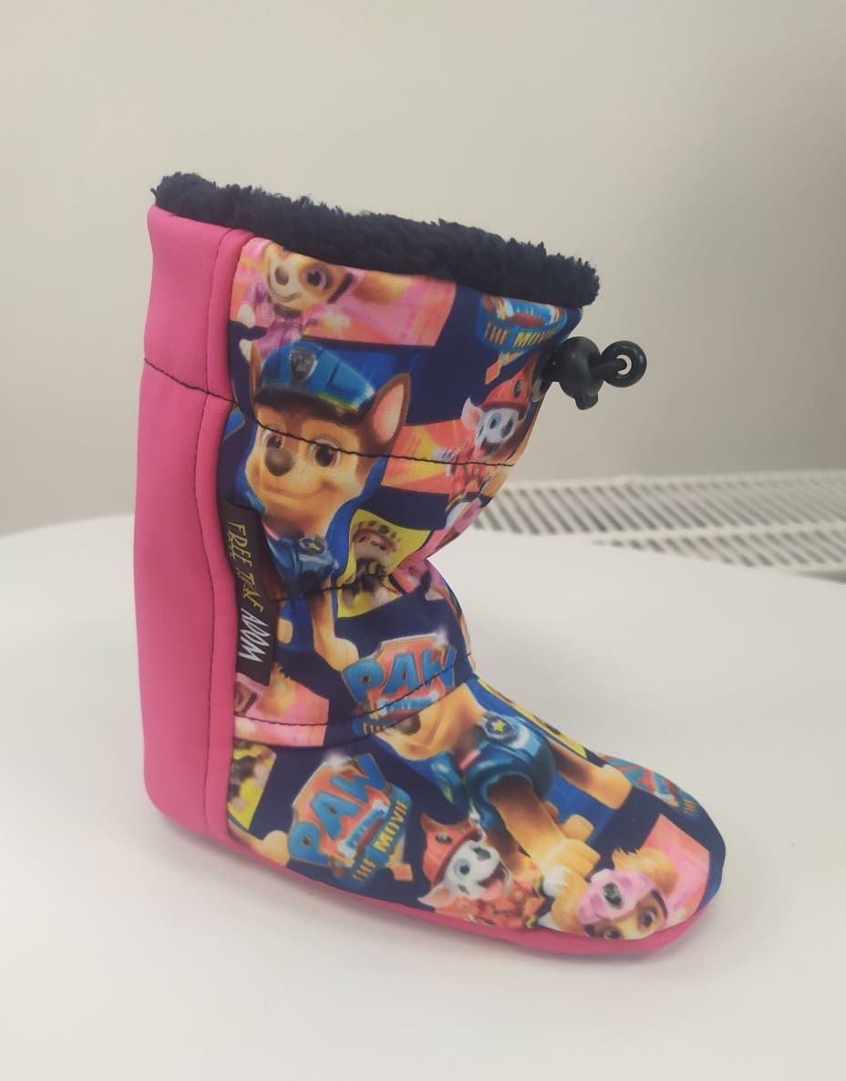 Barefoot Softshell slippers - Paw patrol - pink