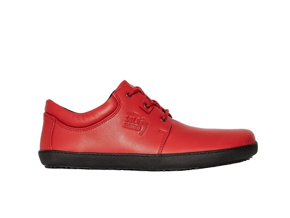Sole runner Metis 2 red leather women