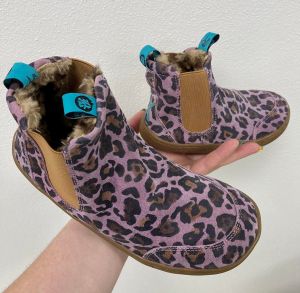 Zimní barefoot kožené boty Paperkrane - Paws - 31-35 pár