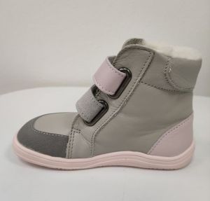 Zimní boty BABY BARE FEBO winter - grey/pink asfaltico bok