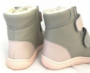 Zimní boty BABY BARE FEBO winter - grey/pink asfaltico zezadu