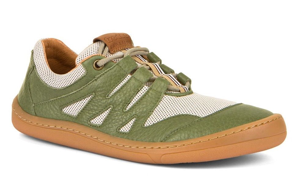 Barefoot Froddo barefoot year-round sneakers olive - laces