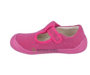 Barefoot Protetika Kirby fuxia - textile sneakers / slippers