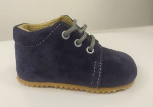 Beda barefoot - Leather slippers higher - Lucas dark blue | 20