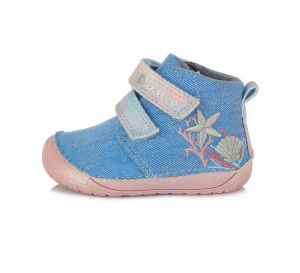 Barefoot DDstep 070 ankle boots - blue / rainbow