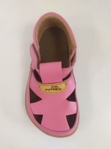 Barefoot sandále Pegres BF50 - růžové shora