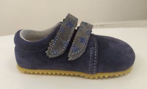 Beda barefoot - Lucas leather slippers with planes - 2 velcro | 20, 23, 24