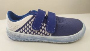 Jonap barefoot sneakers Knitt 3D - blue and white | 24, 25, 26, 28, 29, 30