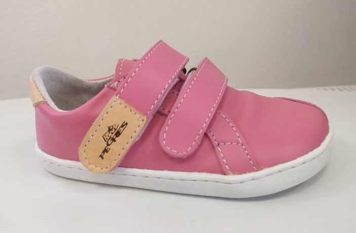 Barefoot kožené boty Pegres BF54 - růžové
