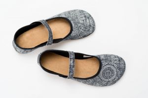 Barefoot Ahinsa shoes ballerinas Fantasia black and white (limited edition)
