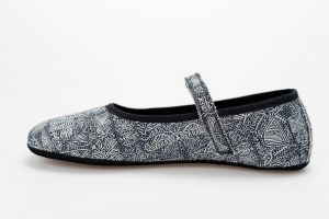 Barefoot Ahinsa shoes ballerinas Fantasia black and white (limited edition)