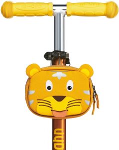Dětská taška na řídítka Affenzahn Handlebar Tiger - yellow na koloběžce