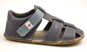 Ef barefoot sandals - gray with blue | 25, 29, 30, 31, 32, 33