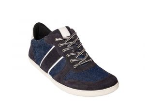 Barefoot Sneakers Sole runner Aegir blue / white unisex canvas / leather