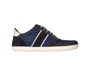 Barefoot Sneakers Sole runner Aegir blue / white unisex canvas / leather