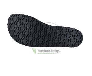 Protetika barefoot sandály Belita černé lesklé podrážka