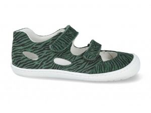 Barefoot sandals Koel4kids - Dalila green print | 24