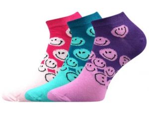 Childrens socks Boma - Piki 42 smiley - girl | 20-24, 25-29, 30-34, 35-38