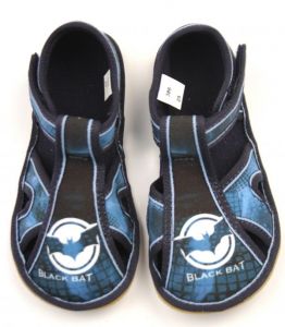 Ef barefoot papučky 386 Bat black - otevřené shora