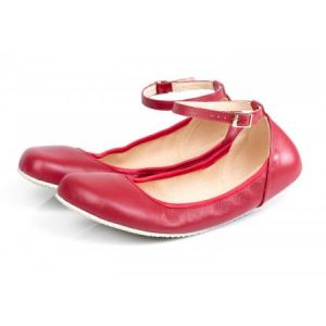 Shapen barefoot ballerinas Tulip II cherry - wide | 38, 41, 42
