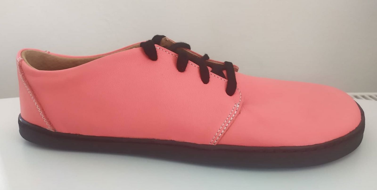 Barefoot kožené boty Pegres BF81 - lososové