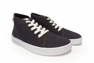 Barefoot sneakers Anatomic black with white sole - ankle AD01 | 38, 39, 41, 42, 43, 44, 45