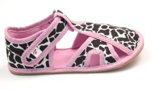 Ef barefoot slippers 386 Panther - open | 23, 26