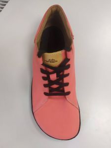 Barefoot Barefoot leather shoes Pegres BF80 - salmon
