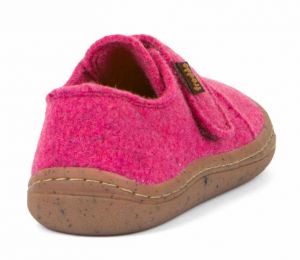 Barefoot Froddo barefoot woolen slippers - fuchsia