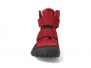 Barefoot zimní boty Koel4kids - Milo - red zepředu