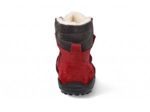Barefoot zimní boty Koel4kids - Milo - red zezadu