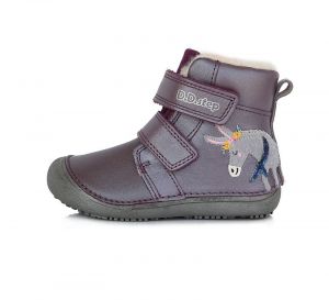 Barefoot DDstep 063 winter boots - purple - donkey