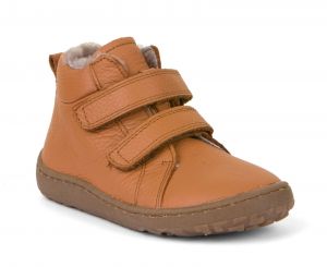 Barefoot Froddo barefoot winter ankle boots cognac - fur