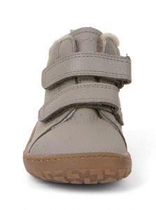 Froddo barefoot zimní kotníkové boty grey - kožíšek zepředu
