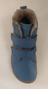 Froddo barefoot zimní kotníkové boty jeans - kožíšek shora