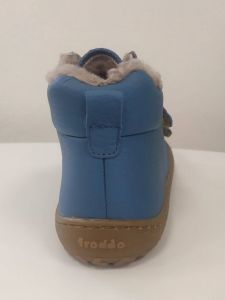 Froddo barefoot zimní kotníkové boty jeans - kožíšek zezadu