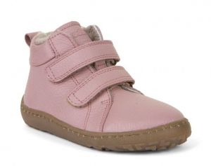 Froddo barefoot zimní kotníkové boty pink - kožíšek bok