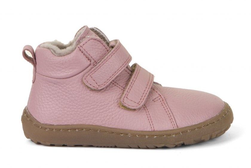 Froddo barefoot zimní kotníkové boty pink - kožíšek