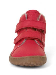 Barefoot Froddo barefoot winter ankle boots red - fur